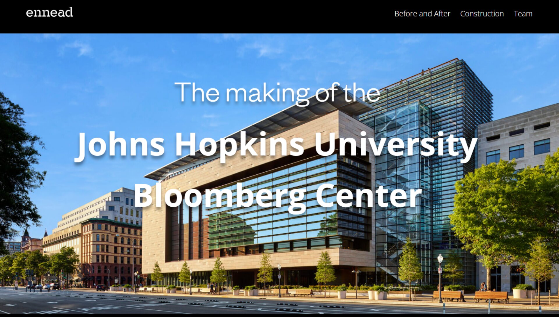 Find out more about the renovation and transformation of the Newseum into the John Hopkins University Bloomberg Center.